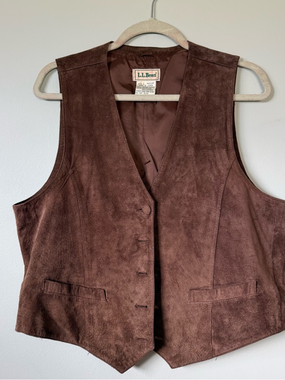 Vintage L.L. Bean- Brown Suede Vest